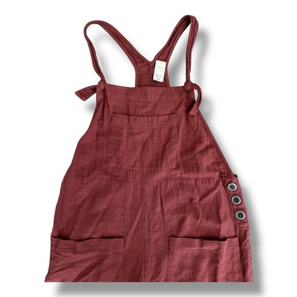 L*Space Cali Currant 100% Cotton Cropped Jumpsuit Size Medium - Picture 4 of 8